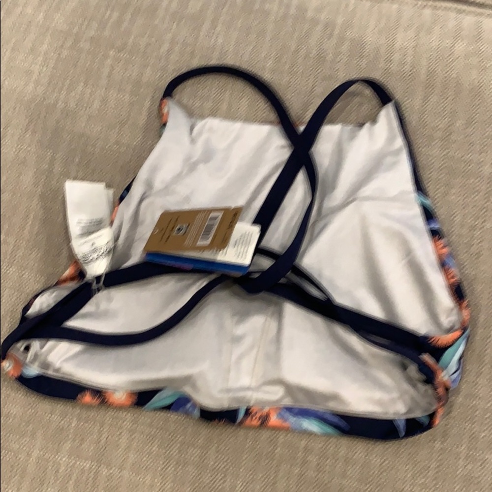 NWT Patagonia navy high neck bikini top - Picture 5 of 7